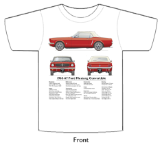 Ford Mustang Convertible 1965-67 T-shirt Front